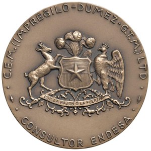 Various medals - Centrale Idroelettrica Melado. Medaglia 1991 Impre...