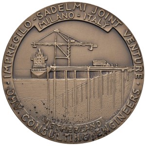 Various medals - Porto di Beira. Medaglia 1992 Impregilo-Saldemi JV...