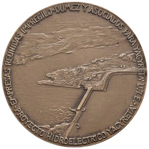 Various medals - Centrale Idroelettrica YacyretÃ . Medaglia 1994 Im...