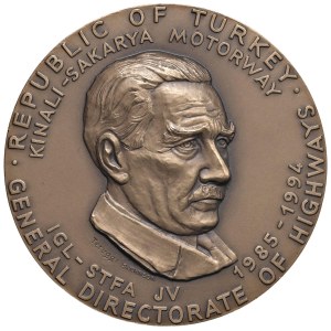Various medals - Autostrada Kinali-Sakarya. Medaglia 1994 IGL-STFA ...