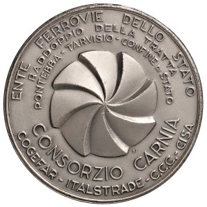 Various medals - Ferrovie dello Stato. Medaglia XX secolo Raddoppio...