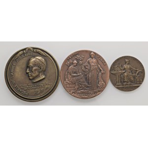 Various medals - Lotto di 3 Medaglie varie in bronzo - Francia, 1 d...