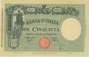 Italian Banknotes - BANCA Dâ