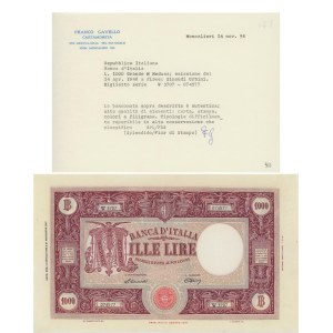 Italian Banknotes - BANCA D'ITALIA 1.000 Lire 14/04/1948 - Gig. 52B R ...
