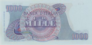 Italian Banknotes - Bank of Italy 1,000 Lire 04/01/1968 - Gig. BI 55G...