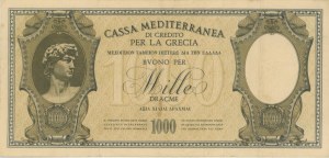 Italian Banknotes - MEDITERRANEAN CREDIT CASH FOR GREECE 1,000 ...