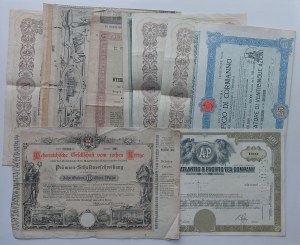 Italian Banknotes - TITLES Lot of stocks and bonds as pictured....