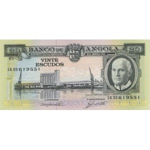 Foreign Banknotes - ANGOLA 20 Escudos - P. 92...