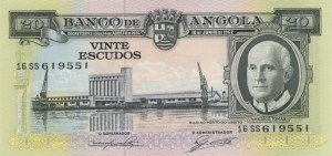 Foreign Banknotes - ANGOLA 20 Escudos - P. 92...