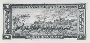 Foreign Banknotes - ANGOLA 20 Escudos - P. 92...