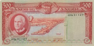 Foreign Banknotes - ANGOLA 500 Escudos - P. 97...