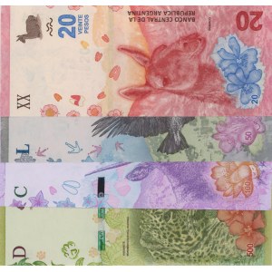 Foreign Banknotes - ARGENTINA 20, 50, 1000 e 500 Pesos 2018...
