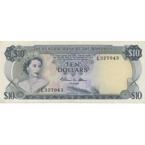 Foreign Banknotes - BAHAMAS 10 Dollari - P. 38b...