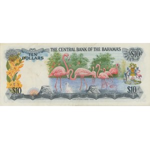 Foreign Banknotes - BAHAMAS 10 Dollari - P. 38b...