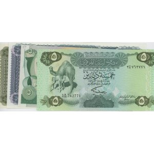 Foreign Banknotes - LIBIA lotto di 4 biglietti 1971/1984: 3 esemplari ...