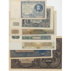 Foreign Banknotes - POLONIA Lotto di sette banconote, buone conservazi...