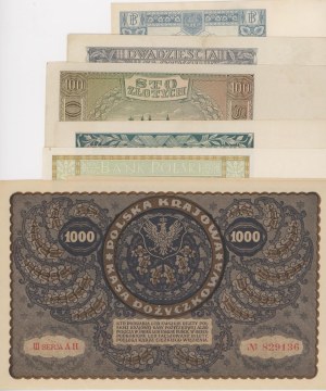 Foreign Banknotes - POLAND Lot of seven banknotes, good preservation...