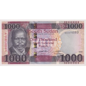 Foreign Banknotes - South Sudan - 1000 Pound del 2020...