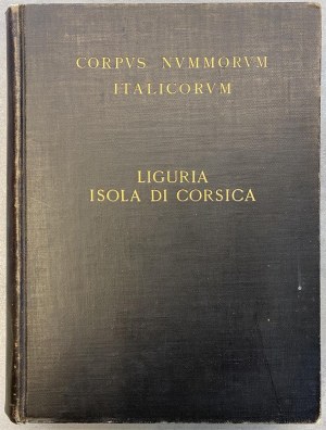 Numismatic books - CNI - Vol. III. Liguria. Island of Corsica, Rome 19...
