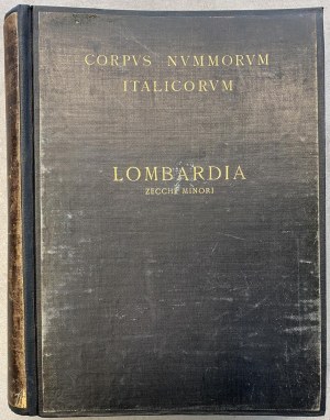 Numismatic books - CNI - Vol. IV. Lombardy (Minor Mints), Rome 191...