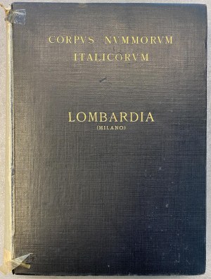 Numismatic books - CNI - Vol. V. Lombardy (Milan), Rome 1914. Editions.