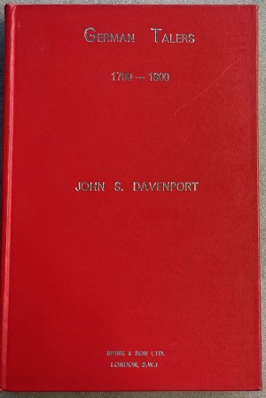 Numismatic books - Davenport J. S., German talers 1700-1800, 2nd ed., ...