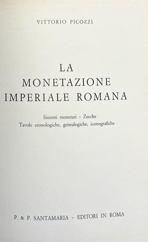 Numismatic books - Picozzi V., The Roman Imperial Coinage, Rome ...