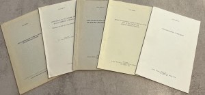 Numismatic books - Sabetta L., Lot of five abstracts on numismatic...