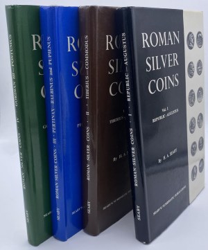 Numismatic books - Seaby H. A., Roman silver coins, vols. I-IV, ed. 1...
