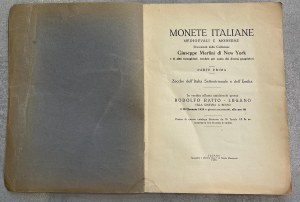 Auction Catalogs - Ratto, Medieval and modern Italian coins from...
