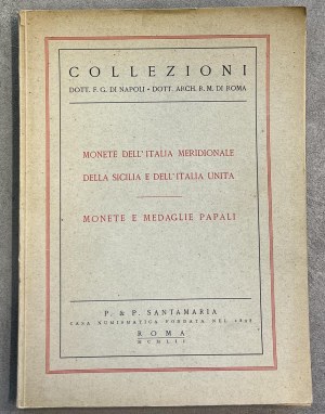 Auction Catalogs - Santamaria, Dr. F. G. Collections of Naples - Dot...