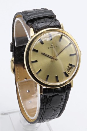 Watches - ZENITH- Solo time - Hand-wound movement. C...