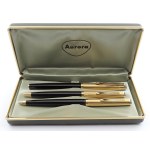 Pens - AURORA - Triptych - Fountain pen, ballpoint and pencil case...