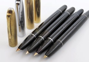 Pens - AURORA - Lot of 4 fountain pens - Model ...
