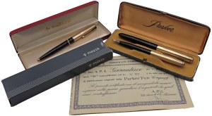 Pens - PARKER - Lot of 7 pens in original box - L...