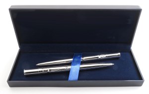 Pens - RAS BANK - Gift box - containing pencil holder and...
