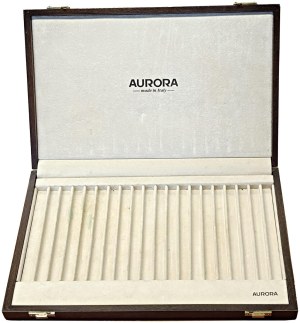 Pens - AURORA - Pen box - Wooden box with...