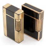 Pens - ST. DUPONT - Lot of two lighters -Laminated bodies...