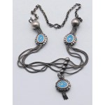 Jewelry - JEWELRY - 2 silver-plated necklaces, late 19th century era. ...