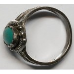 Ring with blue stone