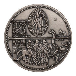 Polska, Polska Rzeczpospolita Ludowa (1952-1989), medal z serii królewskiej PTAiN - Konrad Mazowiecki 1984, Warszawa