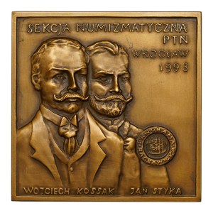Poster of the Numismatic Section of the PTN Wrocław 1993 - Wojciech Kossak, Jan Styka - RZADKI