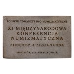 Polish Numismatic Society, plaque with engraving
