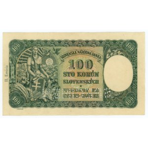 Slovaquie, 100 couronnes 1940, SPÉCIMEN