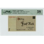 Lodz ghetto, 5 marks 1940, PMG 58