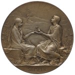 Medal with original case, France 1901, silver