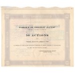 Chocolate Factory Plutos S.A., collective action 5,000 zlotys (50 x 100 zlotys) 1928, Issue I