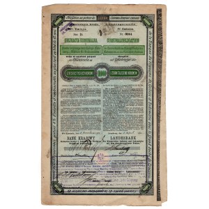 National Bank, 4% municipal bond, 4th issue, 10,000 kroner / PLN 1,651.50