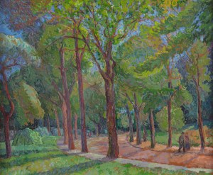Maurycy (Maurice) Mędrzycki (Mendjizki) (1890 Lodz - 1951 St. Paul de Vance), Luxembourg Garden in Paris, circa 1946