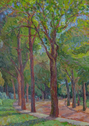Maurycy (Maurice) Mędrzycki (Mendjizki) (1890 Lodz - 1951 St. Paul de Vance), Luxembourg Garden in Paris, circa 1946